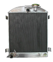 GPI 3ROW 62mm Aluminum Radiator & FAN FOR 1931-1932 Ford Hot Rod Chopped w/Ford 302 V8  Model A 1931 1932