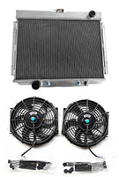 GPI 3 Row Aluminum Radiator & FANS for 1967-1970 Ford Mustang Torino Cougar XR7 V8 1967 1968 1969 1970