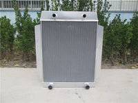 GPI Aluminum Alloy Radiator & fan Fit 1949-1953 Ford Car W/Flathead V8 Engine M/T 62MM CORE 1949 1950 1951 1952 1953