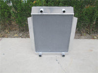 GPI Aluminum Alloy Radiator & fan Fit 1949-1953 Ford Car W/Flathead V8 Engine M/T 62MM CORE 1949 1950 1951 1952 1953