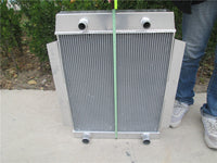 GPI Aluminum Alloy Radiator & fan Fit 1949-1953 Ford Car W/Flathead V8 Engine M/T 62MM CORE 1949 1950 1951 1952 1953