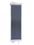 GPI Air to water aluminum intercooler liquid heat exchanger  & fans  Overall Size: 23.5x6.75x2.75(end-tank) inch