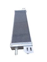 GPI Air to water aluminum intercooler liquid heat exchanger  & fans  Overall Size: 23.5x6.75x2.75(end-tank) inch