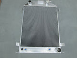 GPI 3ROW Aluminum Radiator + 16''FAN for 1932 FORD HI-BOY Grill Shells CHEVY ENGINE