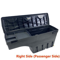 GPI Storage Box For 1999-2007 Chevy/GMC Silverado/Sierra 1500 2500 3500 1500HD 2500HD 3500HD,Tool Box,Combination lock,Wheel Well Storage,Swing Pickup Truck Bed Storage