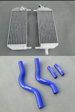 GPI Aluminum Radiator + hose FOR 2001-2008 Suzuki RM250 RM 250 2-stroke 2001 2002 2003 2004 2005 2006 2007 2008