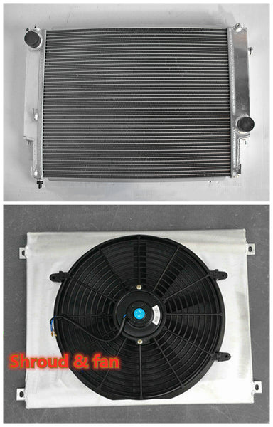 GPI Aluminum Radiator + Shroud Fan For 1992-2000 BMW E36 323i 325i 328i M3 Z3 325TD 1992 1993 1994 1995 1996 1997 1998 1999 2000