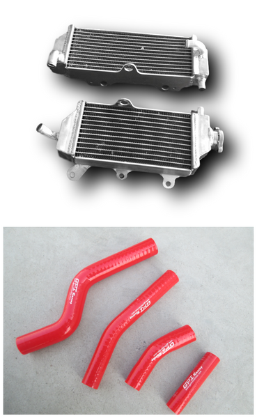 GPI Aluminum radiator & HOSE FOR 2012-2015 YAMAHA WR450F WRF450 WR 450F WR 450 F 2012 2013 2014 2015