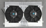 Aluminum Radiator Shroud + Fans For 80-91 VW Golf GTI MK1/2 Scirocco Jetta Rabbit Caddy 1.8  1980 1981 1982 1983 1984 1985 1986 1987 1988 1989 1990 1991