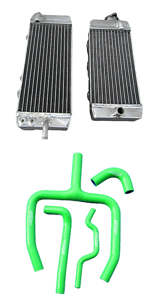 GPI R&L Aluminum  radiator & hose FOR 2011-2016 KAWASAKI KXF250  2011 2012 2013 2014 2015 2016 KXF 250