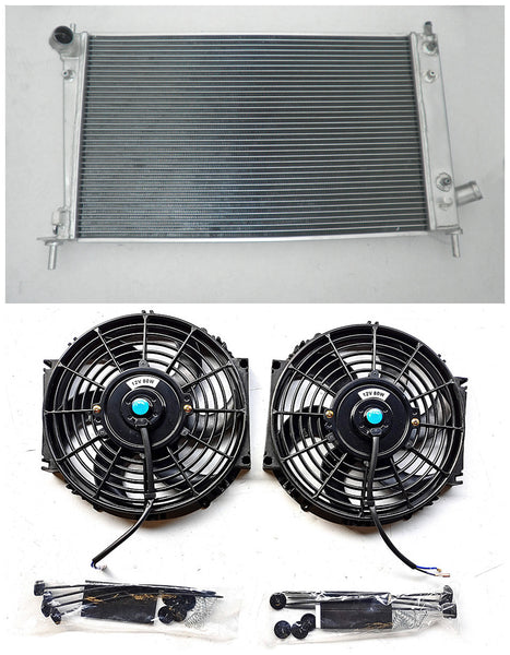 GPI Aluminum alloy Radiator & fans FOR 1997-2010 SAAB 9-5/9.5 2.0/2.3 TURBO M/T   1998 1999 2000 2001 2002 2003 2004 2005 2006 2007 2008 2009