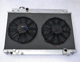 GPI  Aluminum radiator & fans for 1991-2000 LEXUS SC300 Z30 /TOYOTA SOARER JZZ31 3.0L Manual  1991 1992 1993 1994 1995 1996 1997 1998 1999 2000