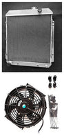 GPI 62MM Aluminum Radiator  & fan FOR 1954-1956  BUICK SPECIAL/ Roadmaster /Century/Super 1954 1955 1956