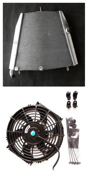 Aluminum radaitor & fan For Honda CBR1000RR CBR 1000 RR 2006 2007