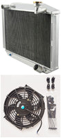 GPI 56mm UP TO 700HP Aluminum Radiator & FAN FOR 1955-1960 Chevy Corvette 350 V8 MT  1955 1956 1957 1958  1959 1960