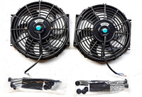 GPI 2 X 12 inch ELECTRIC RADIATOR Cooling Thermal THERMO FAN Universal + MOUNTING KITS