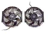 GPI 2pcs  7" 12V Slim Radiator Cooling Thermo Fan & Mounting kit MGA/MGB GT  Brand New