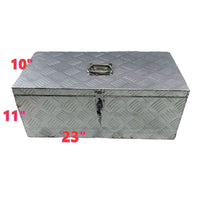 GPI 23"X11"X10" Aluminum Pickup Truck Trunk Bed Tool Box Trailer Storage+Lock