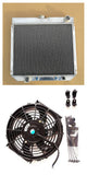 GPI 3 Row Aluminum  Radiator & fan For 1967-1970 FORD MUSTANG/-77 MAVERICK 4.1L/5.0L l6/V8 1967 1968 1969 1970