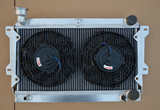 GPI Aluminum Radiator & Fans For 1979-1982 Mazda RX7 RX-7 SA22C 12A 1.1L R2 GSL/GS  1979 1980 1981 1982