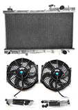 Aluminum Radiator & fans For 1997-2001 Honda CR-V 2.0L L4 AT MT 98 99 00 2001 AT/ MT 1997 1998 1999 2000 2001