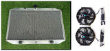 GPI  Aluminum Radiator + fan FOR 1971-1974  Jaguar XKE E-TYPE 5.3 Series 3 V12  manual  1971 1972 1973 1974