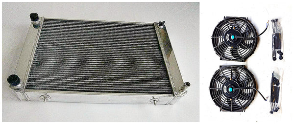 GPI 62MM aluminum radiator+FAN  2.5" Fit 1980-1981 Triumph TR7 manual MT 1980 1981 80 81