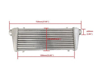 GPI Universal 28*10*2.7" FMIC Front Mount Intercooler Aluminum Tube&Fin Turbo