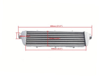 GPI Universal 27.2*6.6*2.7" FMIC Front Mount Intercooler Aluminum Tube&Fin Turbo