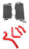 GPI L&R Aluminum Radiator & hose For 1993-1996 Kawasaki KLX650 KLX 650   1993 1994 1995 1996